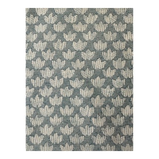 Fermoie Eythorne Cotton Fabric in Blue 6 1/2 Yards For Sale