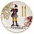 Late 20th Century Williams Sonoma 12 Days of Christmas Porcelain Plates Dinnerware Set 12 For Sale - Image 13 of 16