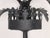 Mid 20th Century Mid-20th Century Gothic Wrought Iron 5-Light Wall Sconce With Coronet Cups For Sale - Image 5 of 6
