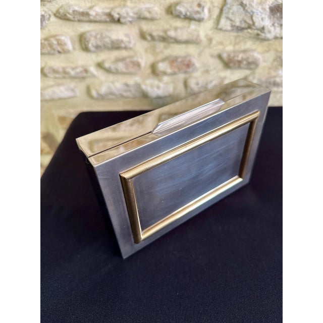 1970s Chrome and Brass Box, 1970s For Sale - Image 5 of 10