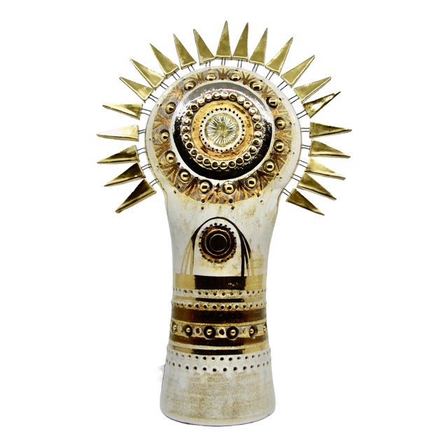 Ceramic Sun Table Lamp by Georges Pelletier, 1970 For Sale