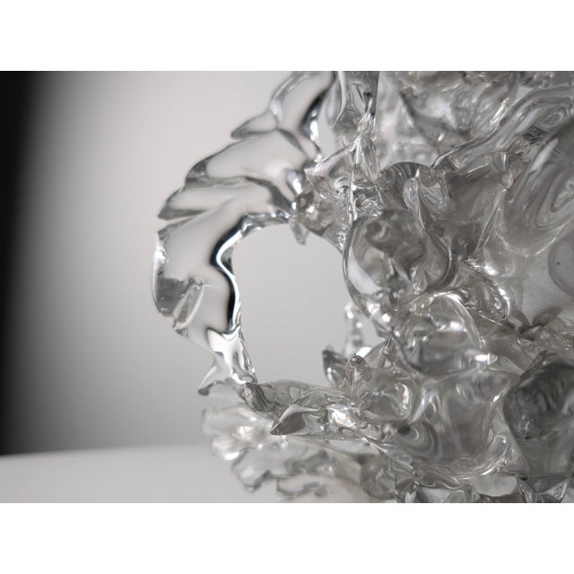 Glass René Roubicek, Coral Sculpture, 1960s, Crystal For Sale - Image 7 of 10