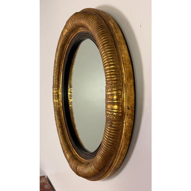 Late 19th Century Italian Giltwood Circular Mirror For Sale - Image 10 of 11
