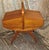 Mid-Century German Sewing Table on Casters in Walnut with Removable Oak Inserts, 1960s For Sale - Image 4 of 11