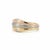 Cartier Cartier Three-Tone Gold Ring - 18k Trinity Style With 3 Diamonds, Size 5.75 For Sale - Image 4 of 6