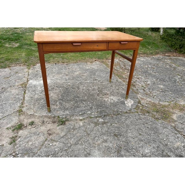 Bodafors Desk by Axel Larson for Förenade Möbelfabrikerna, Bodafors, Gothenburg, 1950s For Sale - Image 4 of 7