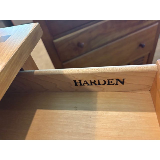 Harden Furniture Vintage Harden Solid Cherry One-Drawer Side Table For Sale - Image 4 of 5
