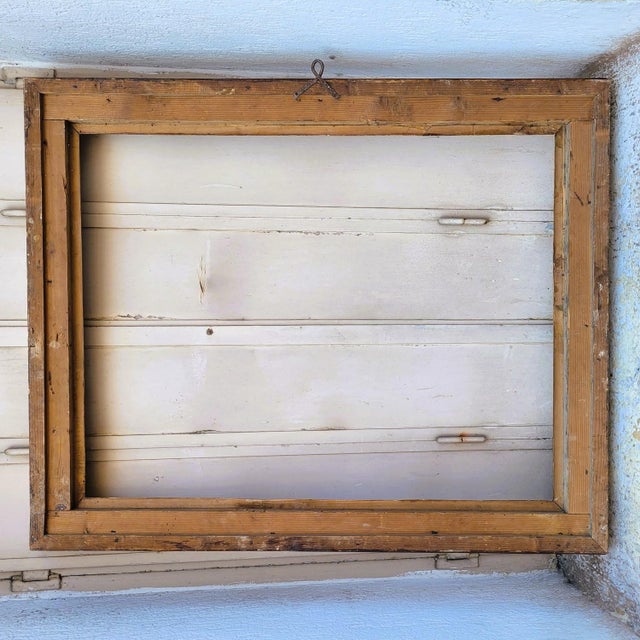 Wood Antique Lacquered Wooden Frame, 1600s For Sale - Image 7 of 15