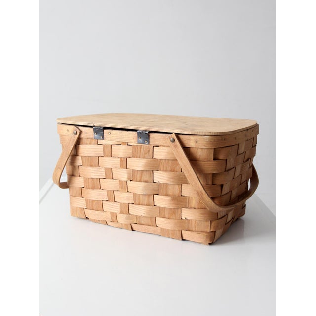 Vintage Basketville Picnic Basket For Sale - Image 11 of 15