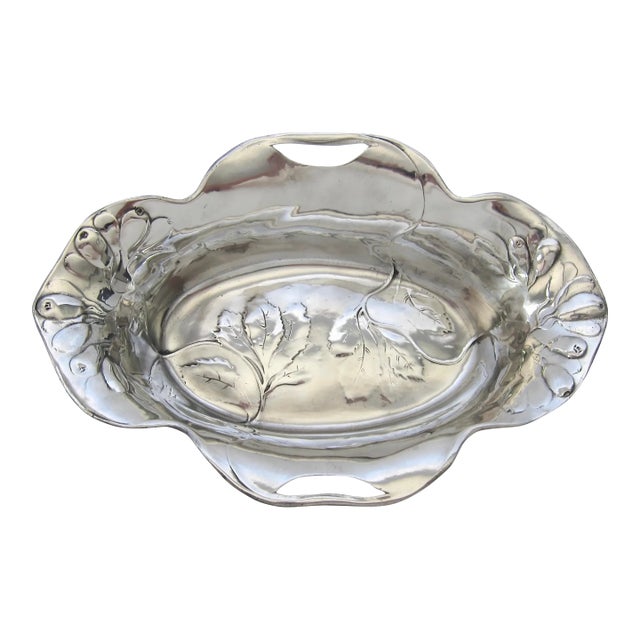 Osiris Art Nouveau Isis Polished Pewter Bowl For Sale