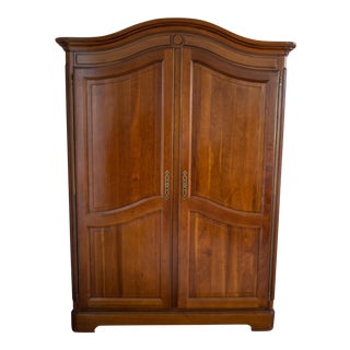 Transitional Grange Louis Philippe Armoire For Sale