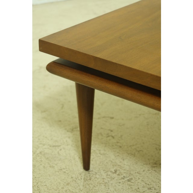John Widdicomb John Widdicomb Mid Century Modern Walnut Coffee Table For Sale - Image 4 of 12