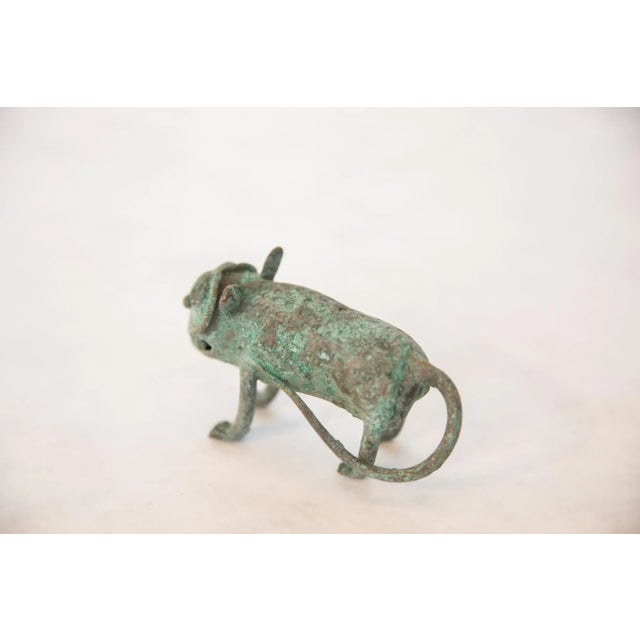 Vintage African Oxidized Copper Wild Thing For Sale - Image 4 of 6