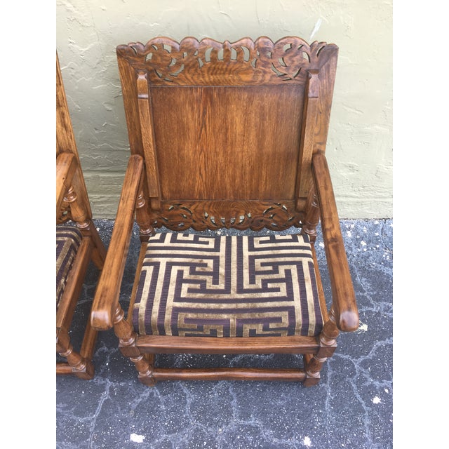 19th Century Convertible Monk's Chair or End Table, Foldable Armchair - a Pair For Sale - Image 4 of 13