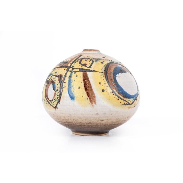 Mid-Century Modern Clyde Burt Ceramic Vessel For Sale - Image 3 of 7