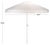 Modern Panza 9 Ft Crank Umbrella, Ivory/White Pole For Sale - Image 3 of 9