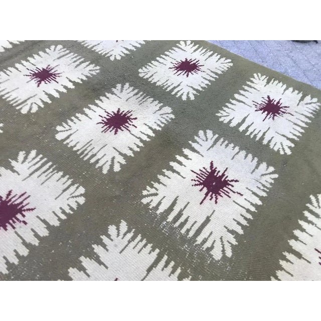 French Art Deco Rug, 1940s For Sale - Image 4 of 14