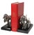 Mid 20th Century Pr. Silvered Metal Dog Bookends by the Philadelphia Mfg. Co. For Sale - Image 12 of 18