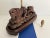 Asian Carved Wood Dragon Roof Tile Lamp & Shade For Sale - Image 13 of 15