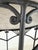 Round Breccia Botticelli Marble Top on Iron Frame Table Inset With Woven Wicker For Sale - Image 12 of 16