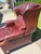 Hancock & Moore Vintage Hancock and Moore Burgundy Leather Wingback Chair/Recliner For Sale - Image 4 of 9