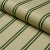 SAMPLE - Schumacher Briony Stripe Fabric In Leaf For Sale