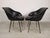 Set of Vintage Black Skai Armchairs, 1960s For Sale - Image 6 of 18