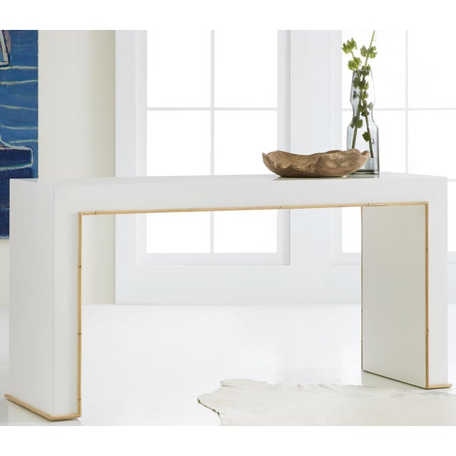 Traditional Somerset Bay Bamboo Minimal Console For Sale - Image 3 of 3