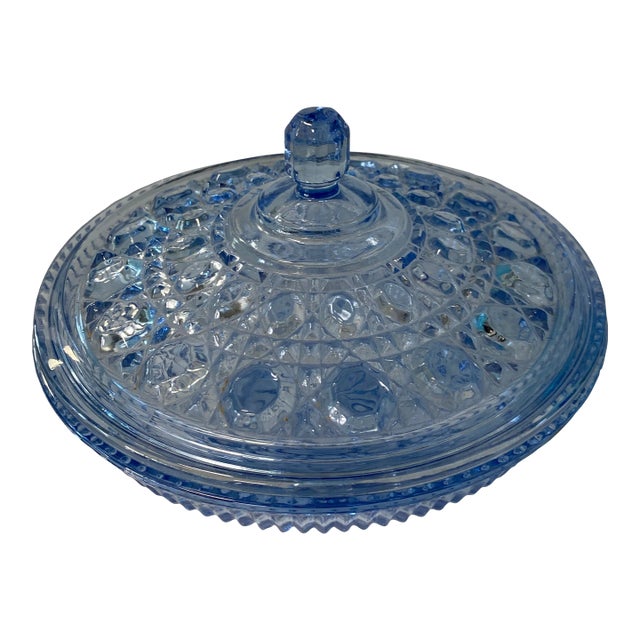 1960s Indiana Glass Covered Bowl For Sale