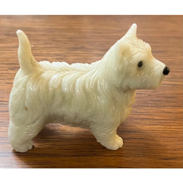 Carved Hardstone Dog Figure of a West Highland Terrier For Sale - Image 15 of 18