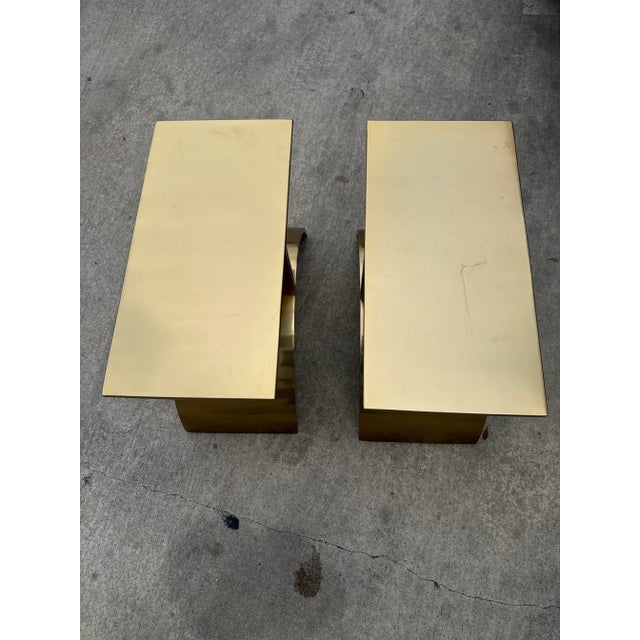 Vintage Post Modern Cb2 Side Tables by Kaiser Newman - A Pair For Sale - Image 11 of 15