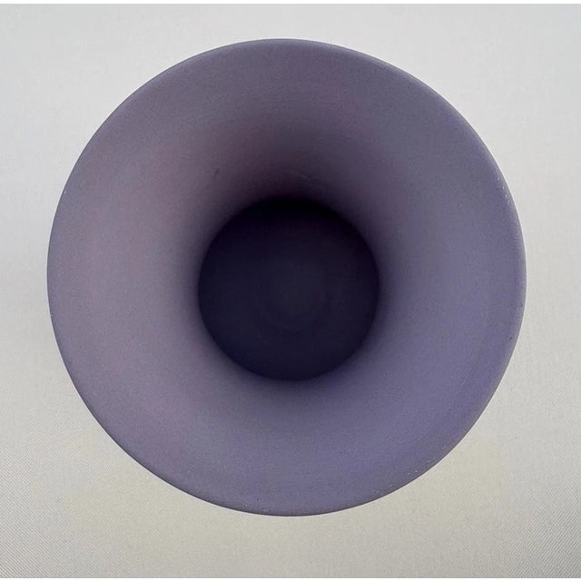 Mid-Century Modern Vintage Wedgwood Jasperware Likac Lavender/Purple Grecian Vase For Sale - Image 3 of 6
