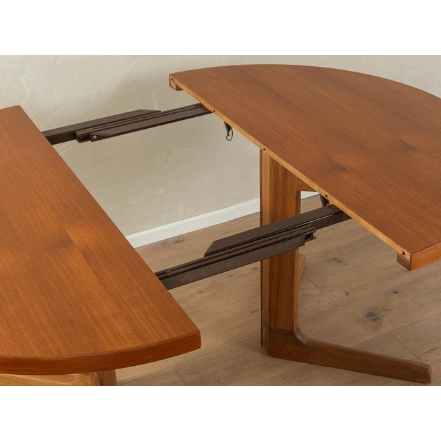 Brown Extendable Dining Table, 1960s For Sale - Image 8 of 10