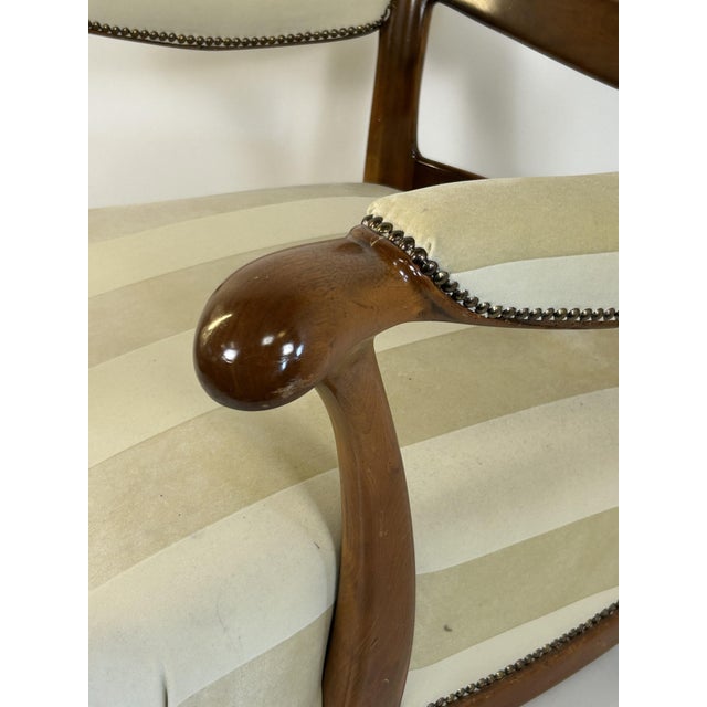 Vintage Reading Chair in the style of Paolo Buffa, 1950s For Sale - Image 10 of 12