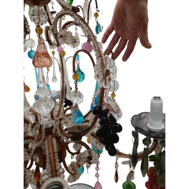 Blue Large Murano Glass Lamp For Sale - Image 8 of 12