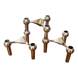 S22 Candlesticks by Hans Nagel with Werner Stoff, Germany, 1970s, Set of 3 For Sale