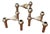 S22 Candlesticks by Hans Nagel with Werner Stoff, Germany, 1970s, Set of 3 For Sale