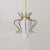 Brass 1950s Italian Brass and White Glass Pendant Light For Sale - Image 8 of 12