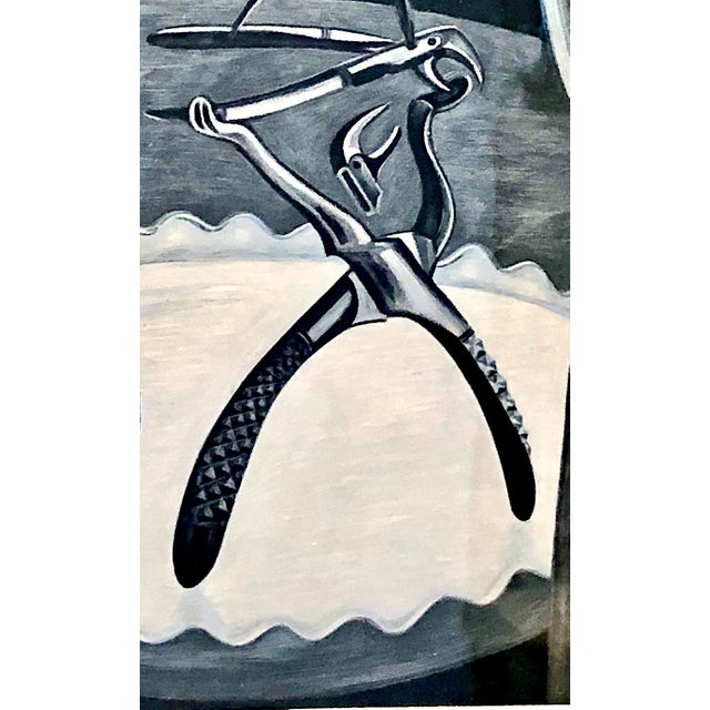 1950s 1950 Surreal French Lithograph of a Dental Tool “Circus” by David Solot For Sale - Image 5 of 10
