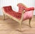 Vintage French Louis XVI Pink Suede Tuft Window Bench Chaise Settee For Sale - Image 4 of 10