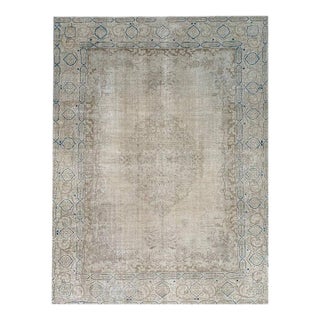 1950s Old Persian Tabriz Area Rug 9 X 13 For Sale