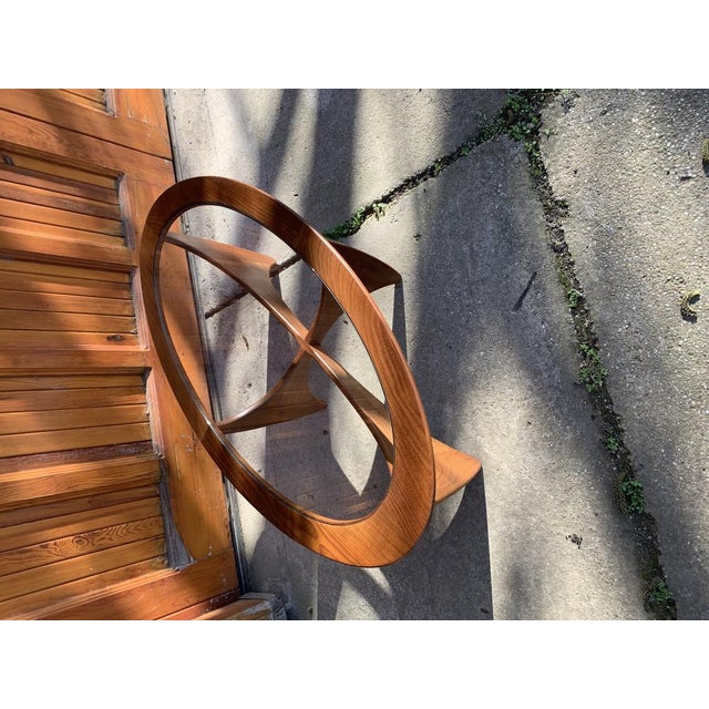 Mid-Century Modern Oval Teak Astro Coffee Table with Glass Top by Victor Wilkins for G-Plan, 1960s For Sale - Image 3 of 9