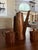 Wood 1960s Handcrafted Mid-Century Modern Copper Coffee Service Artisan Studio Brass & Wood Sculptural Design - Set of 3 For Sale - Image 7 of 18