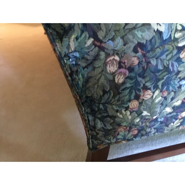 Green 1990s Hickory Chair Custom James River Plantation Collection Traditional Chippendale Camelback Tapestry Sofa For Sale - Image 8 of 8