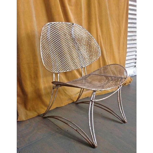 1960s Vintage Iron Garden Chair For Sale - Image 4 of 9