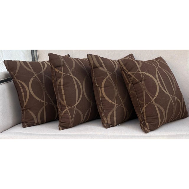 Hollywood Regency California Regency Chic Custom Sunbrella Pillows-Set of 4 For Sale - Image 3 of 10