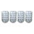 Abbeville Glass Tumblers, Set of 4, Gray For Sale
