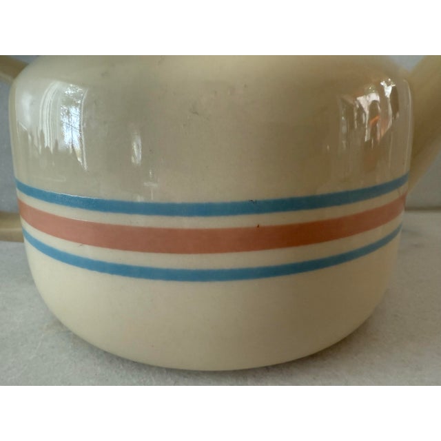 Cream Vintage Stonecraft Tea Pot by McCoy For Sale - Image 8 of 11