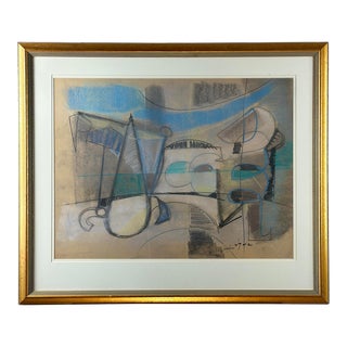Lucia Lopez Cubist Figurative Drawing For Sale