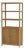 Nora 32 in W. x 72 in. H Wood 3- Tier Etagere Bookcase, Light Natural For Sale